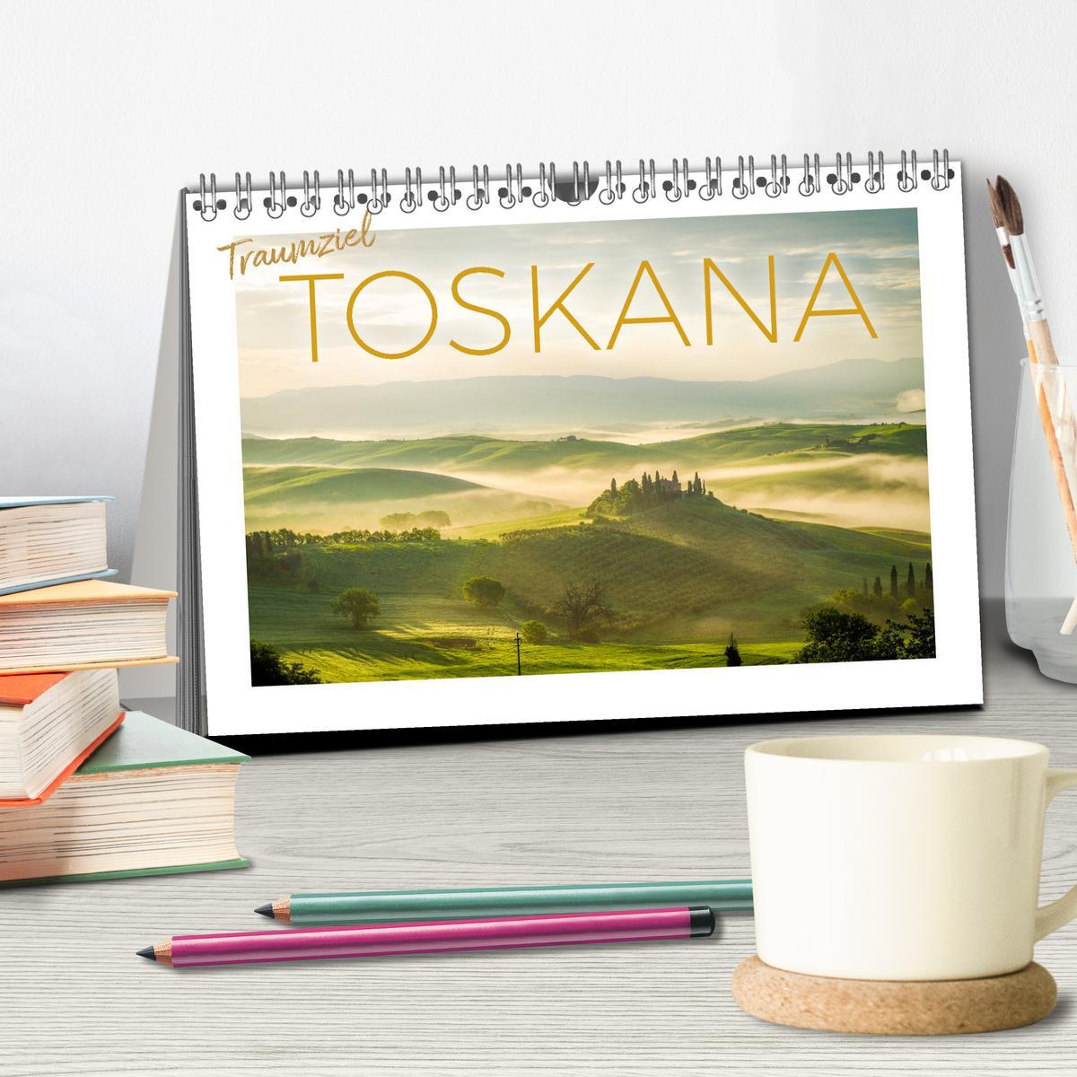 Bild: 9783383916793 | Traumziel Toskana (Tischkalender 2025 DIN A5 quer), CALVENDO...