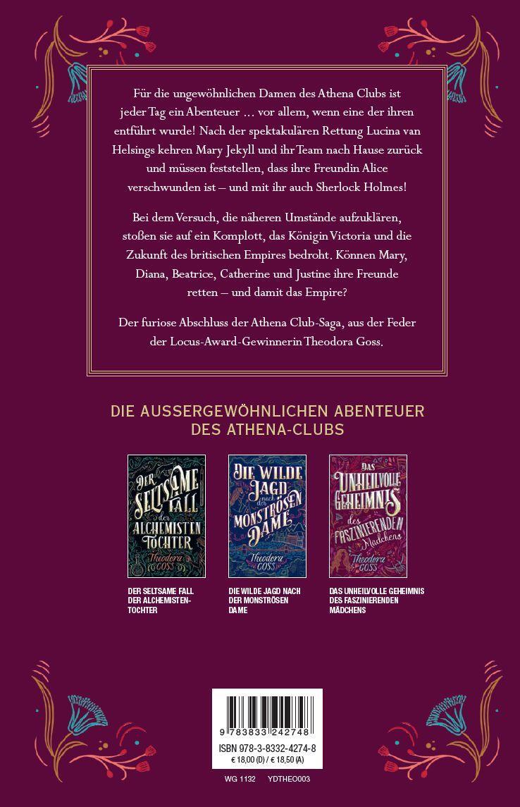 Rückseite: 9783833242748 | Das unheilvolle Geheimnis des faszinierenden Mädchens | Theodora Goss