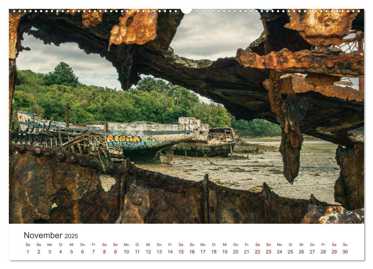 Bild: 9783383965722 | Gestrandet - Schiffswracks in der Bretagne (Wandkalender 2025 DIN...