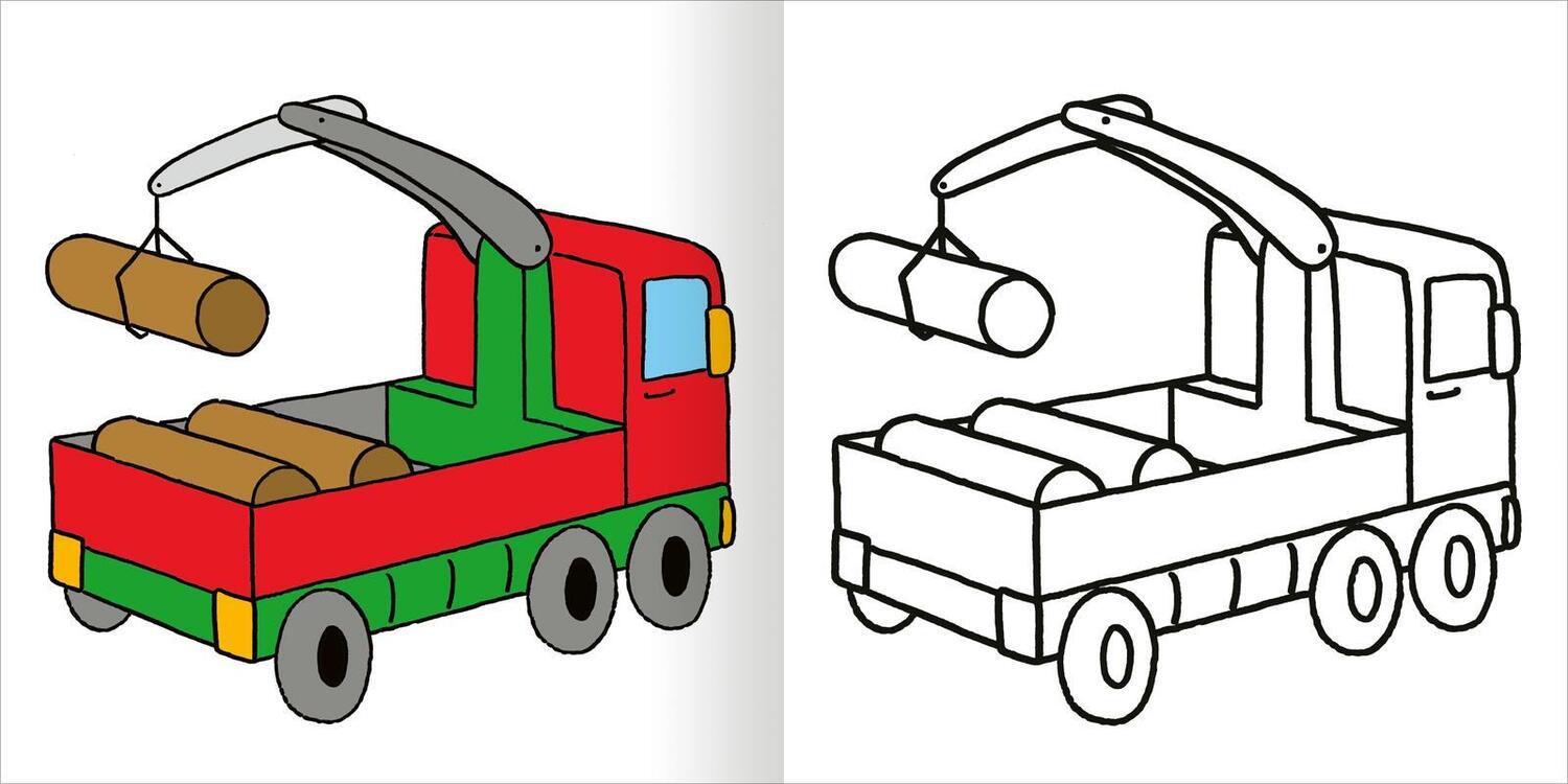 Bild: 9783845850252 | Mein erstes dickes Malbuch ab 2 - Baustelle | Mit farbigen Vorlagen