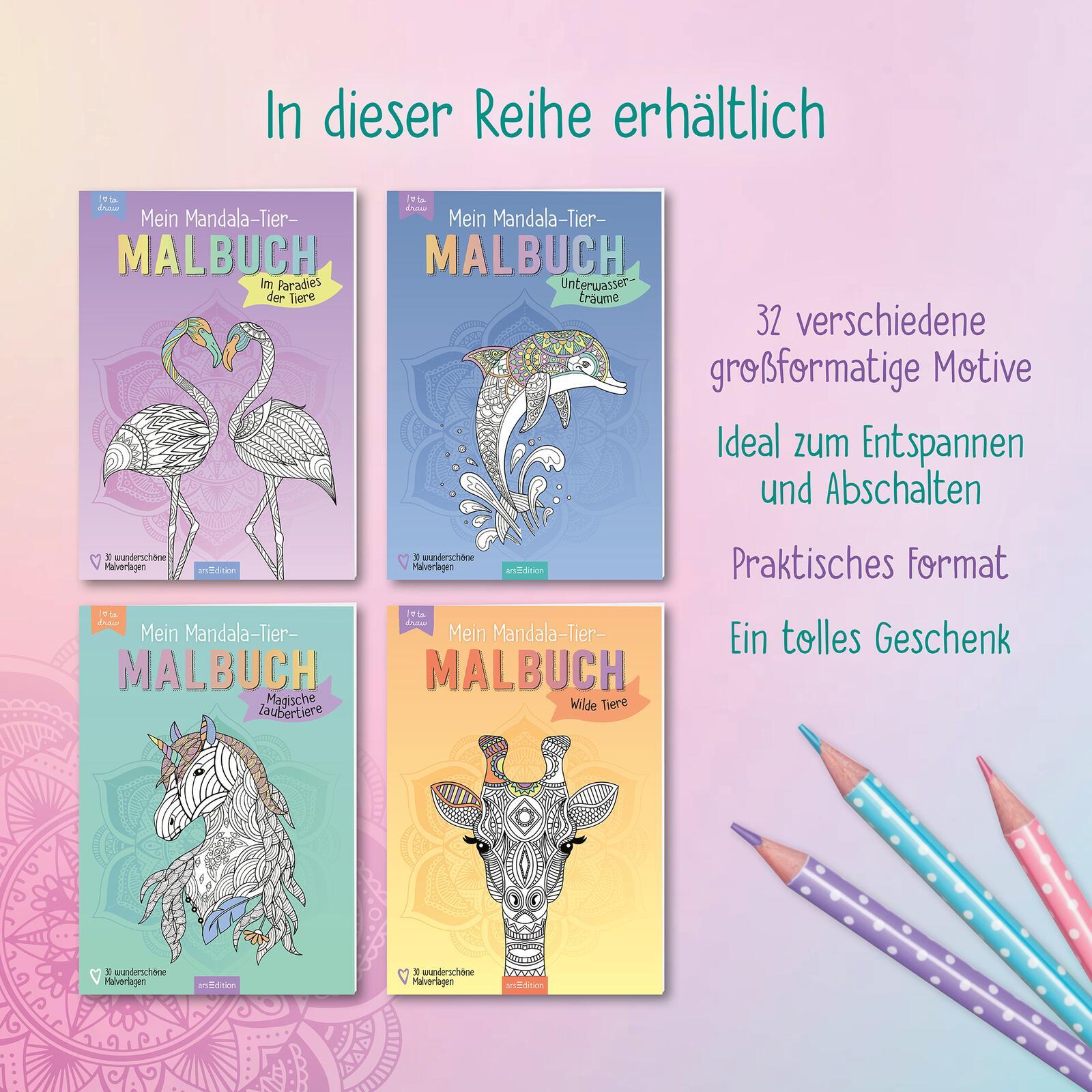 Bild: 9783845857183 | Mein Mandala-Tier-Malbuch - Wilde Tiere | Taschenbuch | Softcover