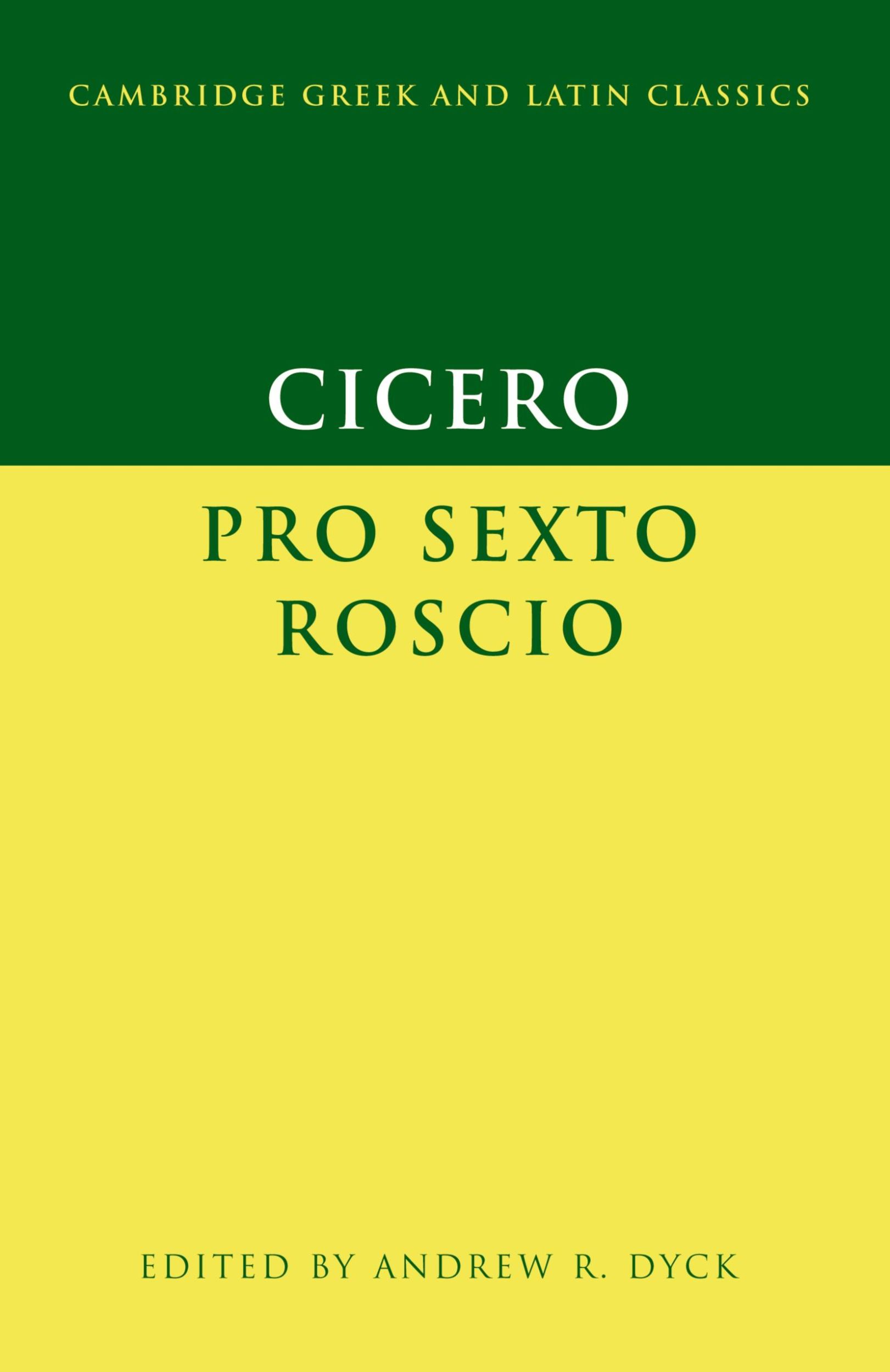 Cover: 9780521708869 | Pro Sexto Roscio | Cicero | Taschenbuch | Englisch | 2012