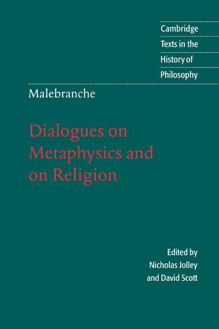 Cover: 9780521574358 | Malebranche | Dialogues on Metaphysics and on Religion | Taschenbuch