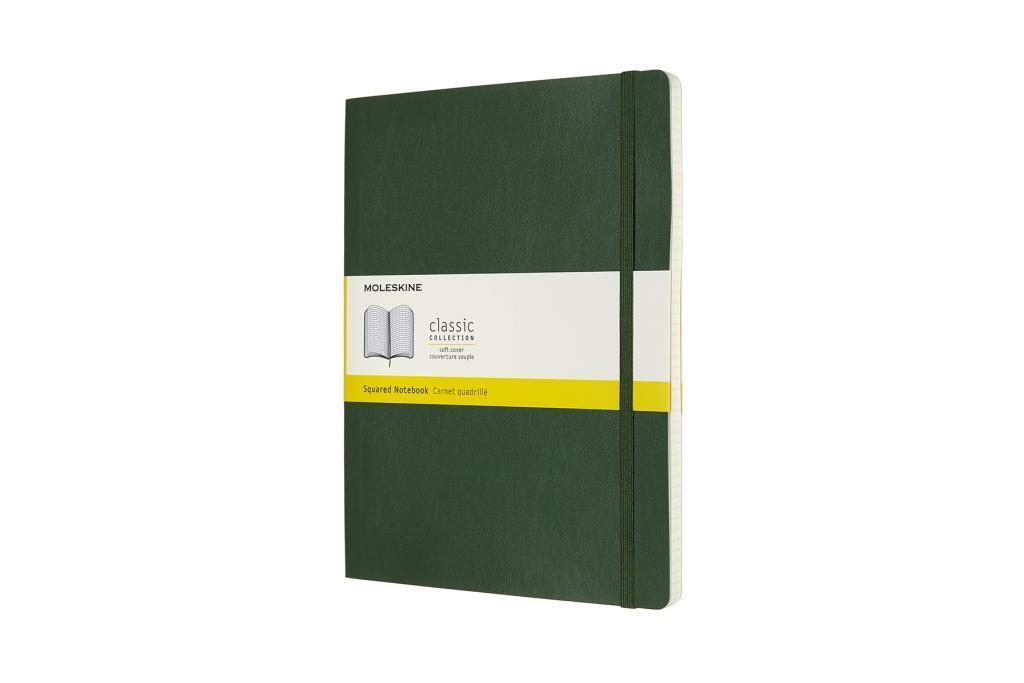 Cover: 8053853600073 | Moleskine Notizbuch XL, Kariert, Myrtengrün | Notizbuch | Softcover