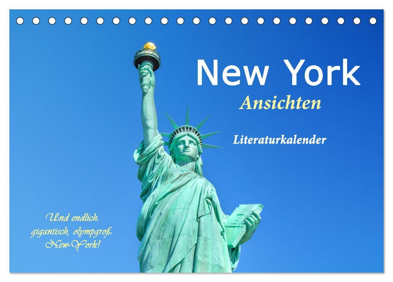 Cover: 9783435054794 | New York Ansichten - Literaturkalender (Tischkalender 2025 DIN A5...