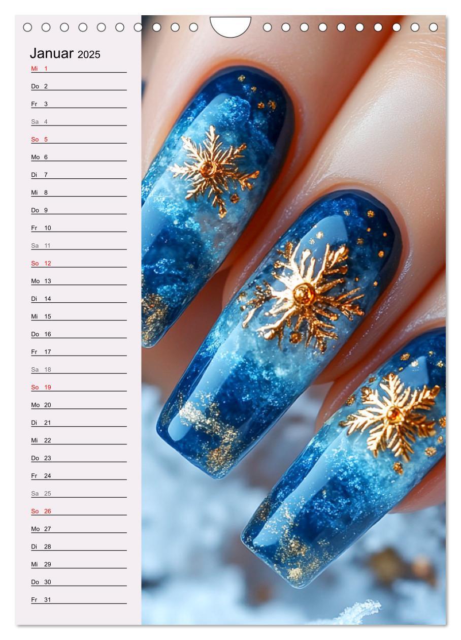 Bild: 9783457205686 | Nageldesign. Außergewöhnliche Fingernägel (Wandkalender 2025 DIN A4...