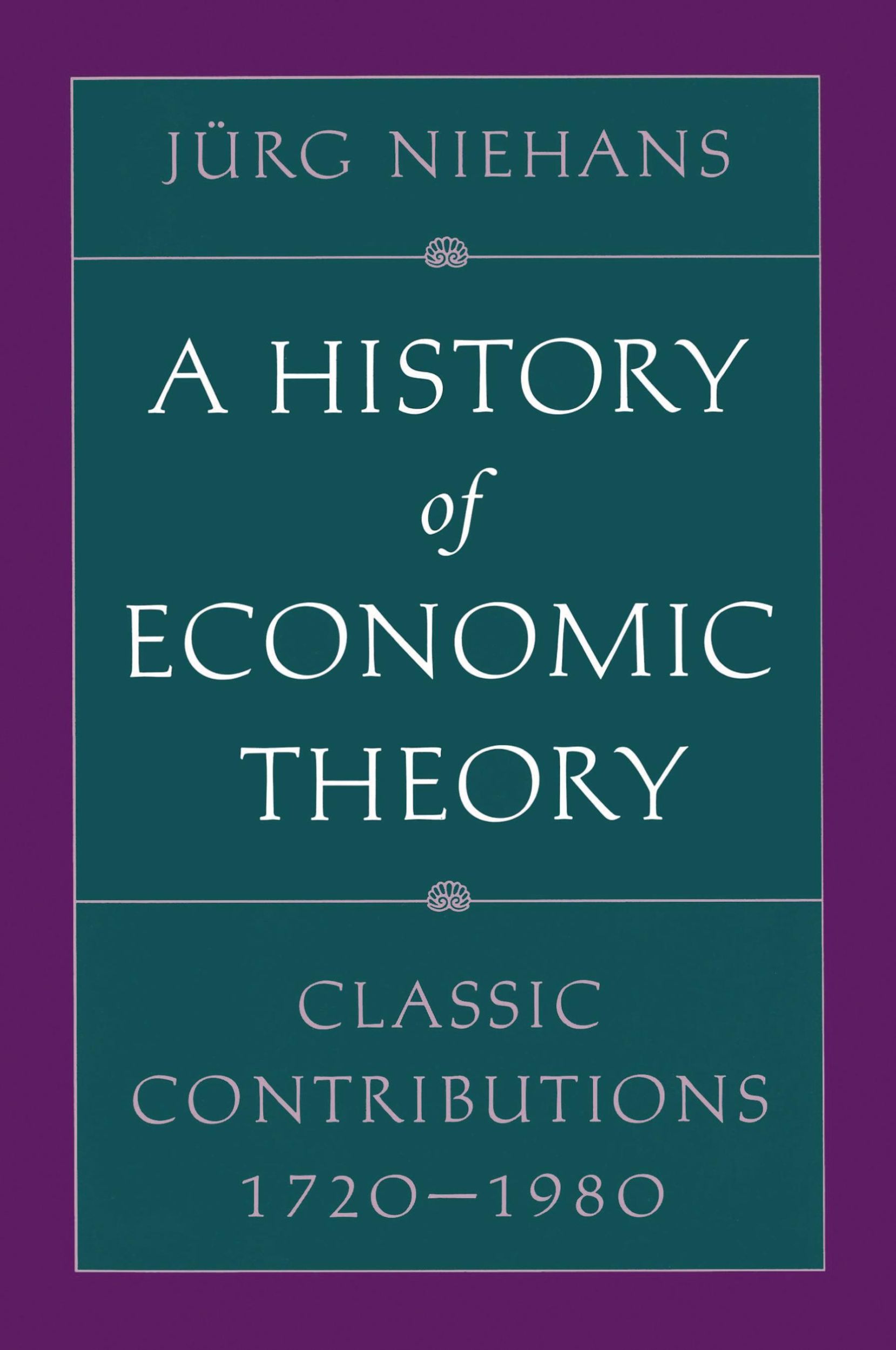 Cover: 9780801849763 | A History of Economic Theory | Classic Contributions, 1720-1980 | Buch