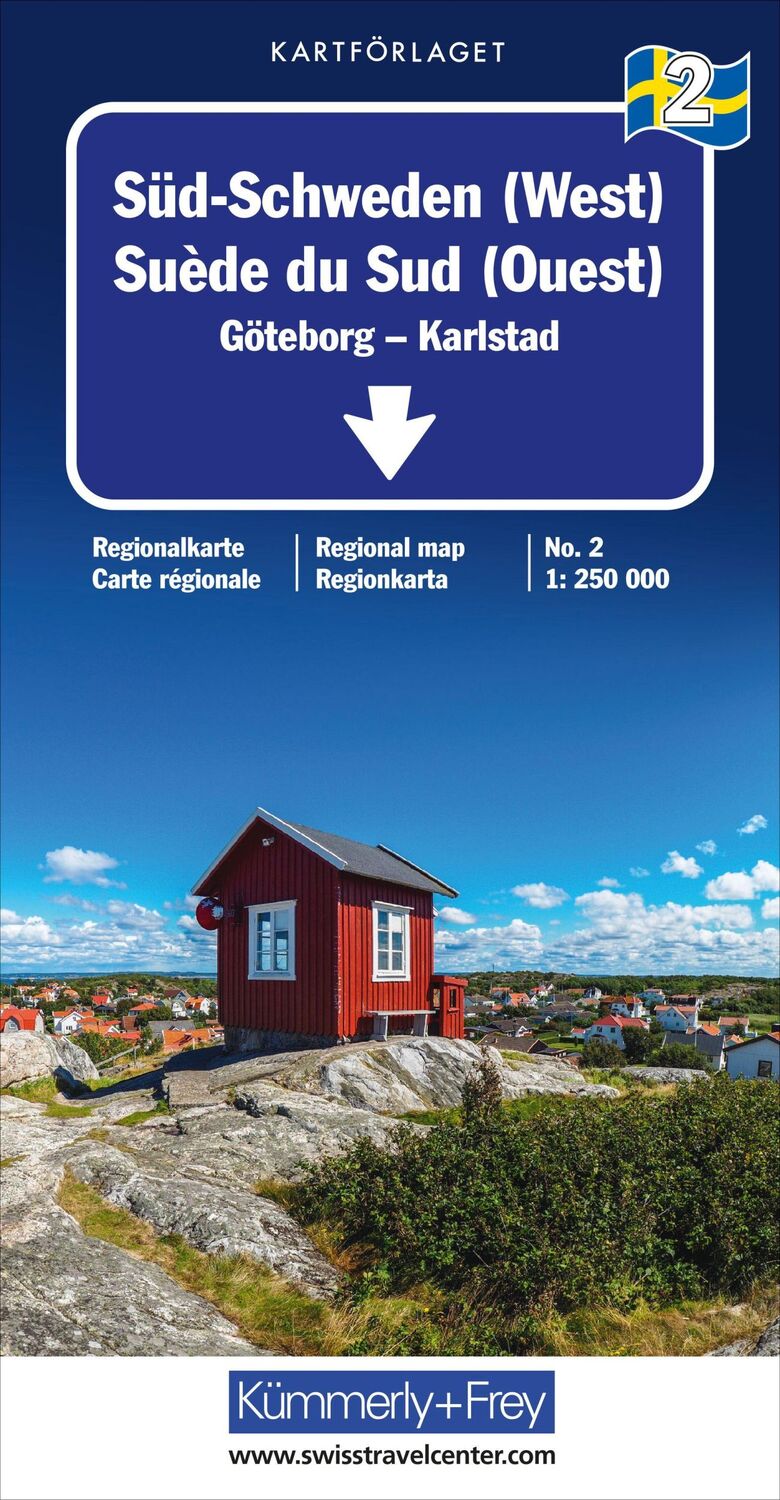 Cover: 9783259018095 | Süd-Schweden (West) Nr. 02 Regionalkarte Schweden 1:250 000 | AG