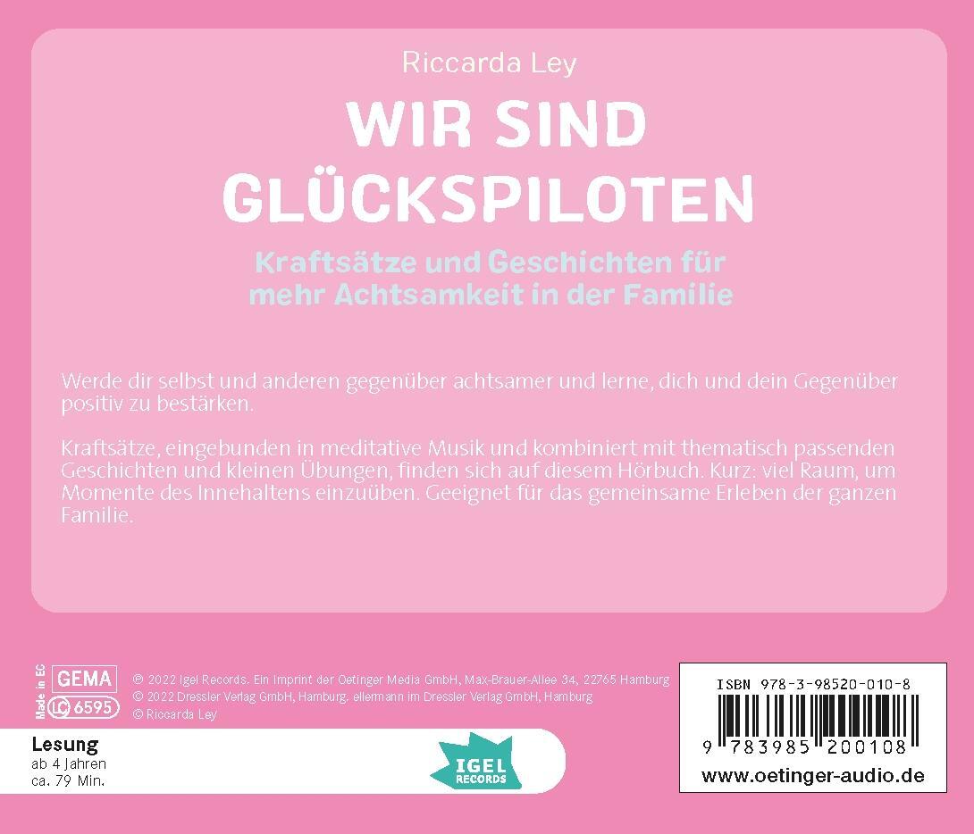 Rückseite: 9783985200108 | FamilyFlow. Wir sind Glückspiloten | Riccarda Ley | Audio-CD | Deutsch