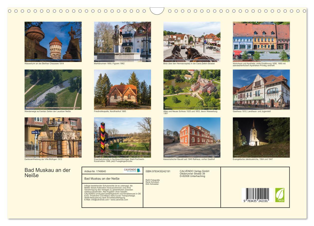 Bild: 9783435242191 | Bad Muskau an der Neiße (Wandkalender 2025 DIN A3 quer), CALVENDO...