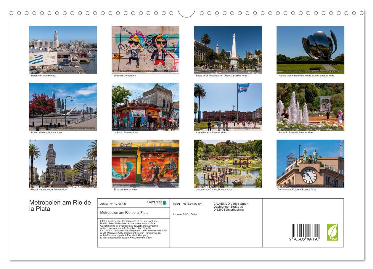 Bild: 9783435097128 | Metropolen am Rio de la Plata (Wandkalender 2025 DIN A3 quer),...