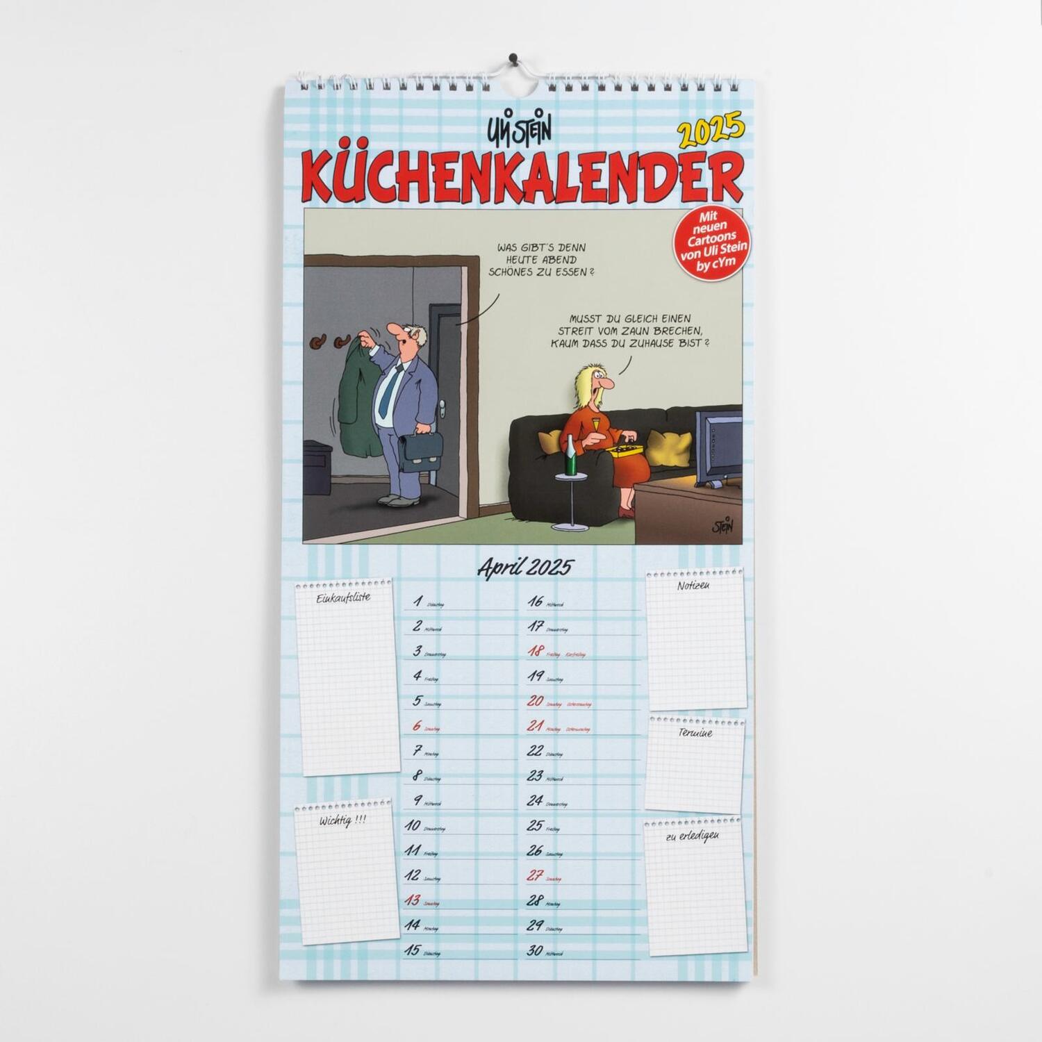 Bild: 9783830321620 | Uli Stein Küchenkalender 2025: Monatskalender für die Wand | Uli Stein