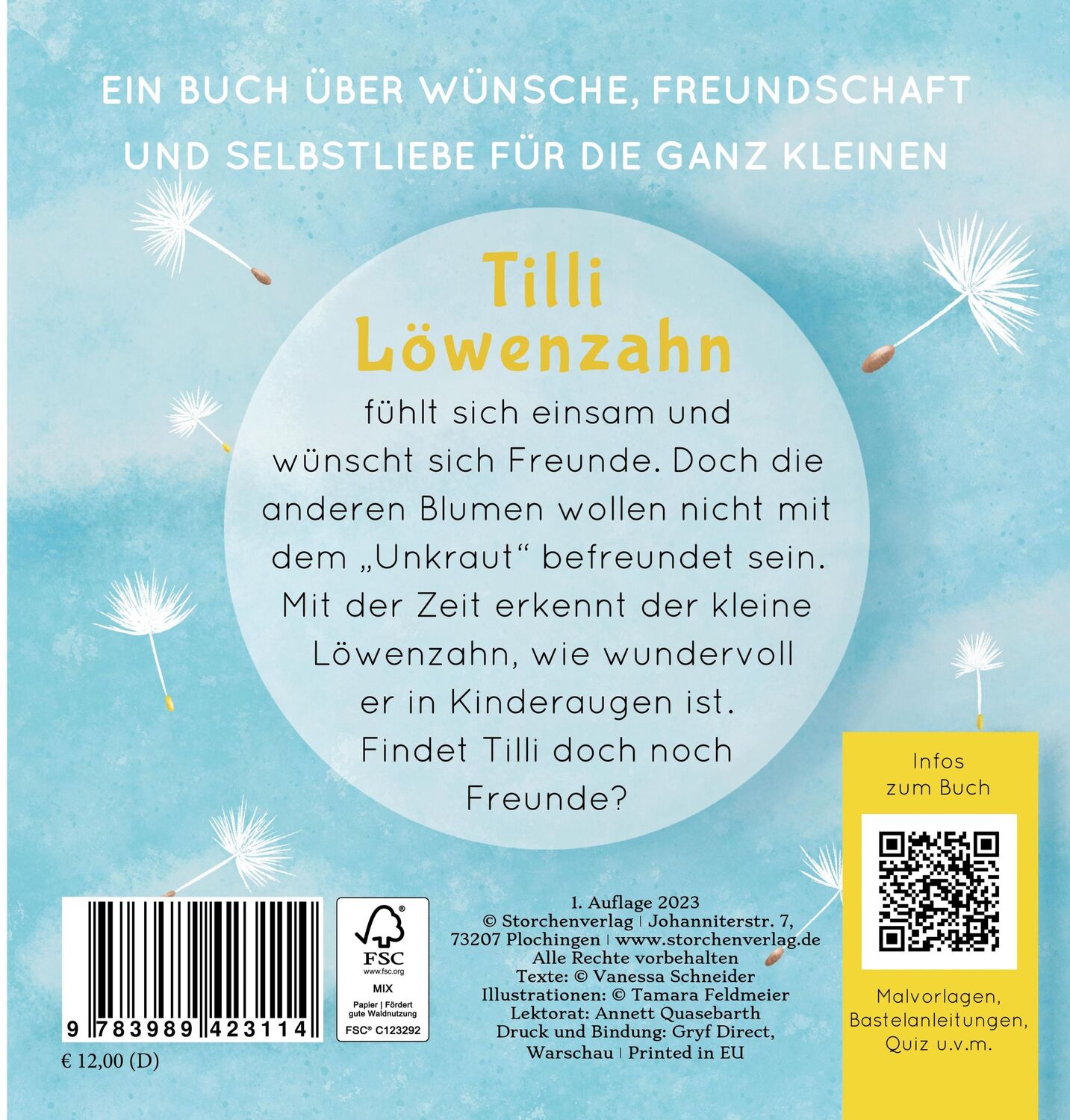 Rückseite: 9783989423114 | Du bist etwas ganz Besonderes Tilli Löwenzahn | Vanessa Schneider