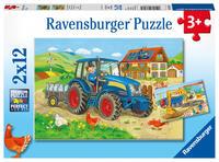 Cover: 4005556076161 | Baustelle und Bauernhof 2 x 12 Teile | Spiel | 07616 | Deutsch | 2018