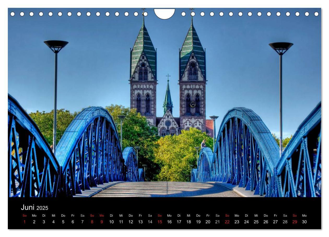 Bild: 9783435839117 | Freiburger Impressionen (Wandkalender 2025 DIN A4 quer), CALVENDO...