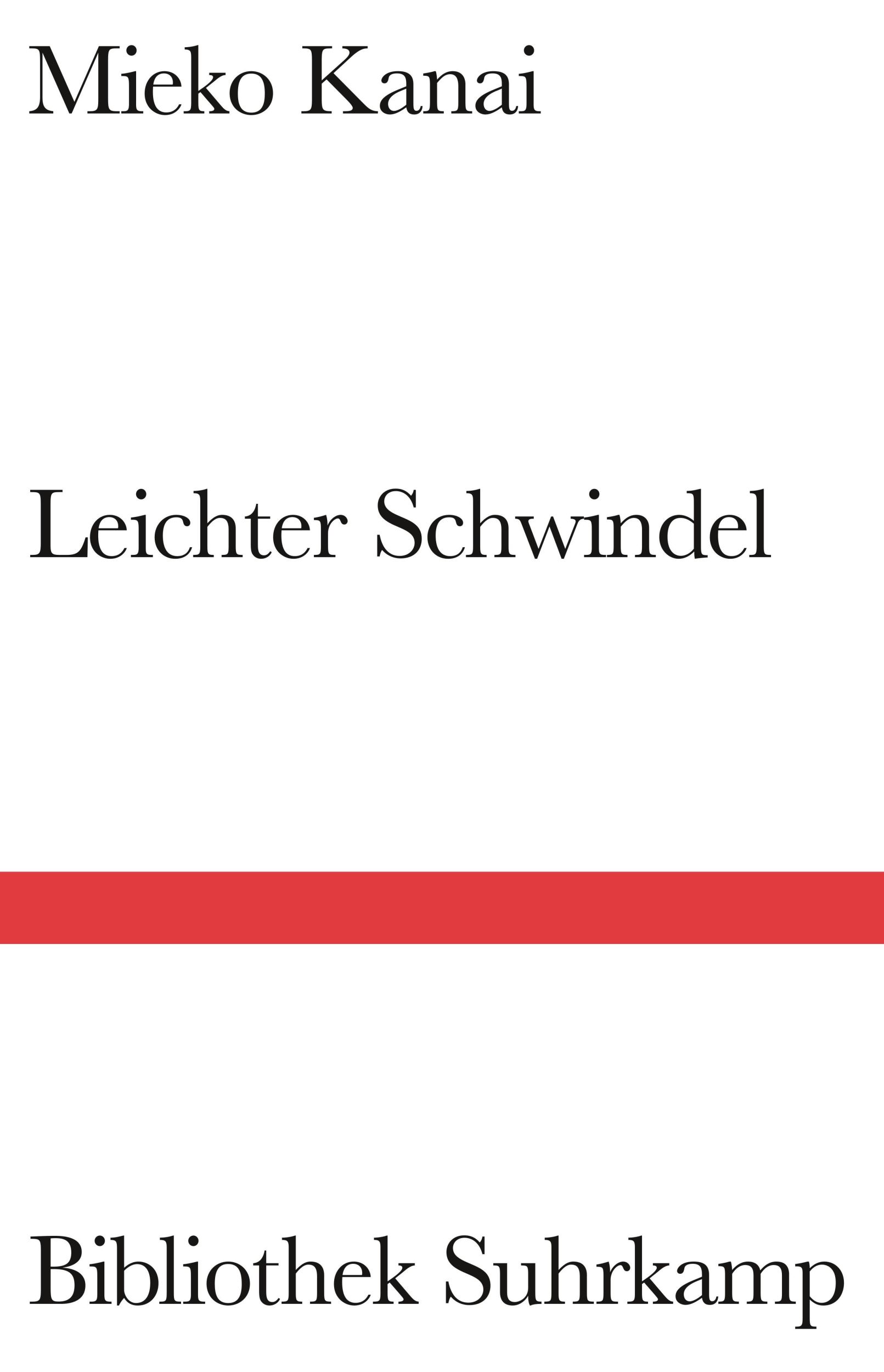 Cover: 9783518225561 | Leichter Schwindel | Mieko Kanai | Buch | Bibliothek Suhrkamp | 174 S.