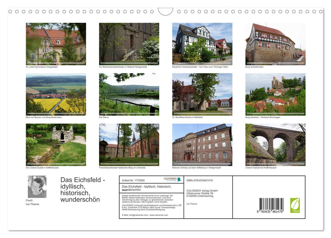 Bild: 9783435461479 | Das Eichsfeld - idyllisch, historisch, wunderschön (Wandkalender...