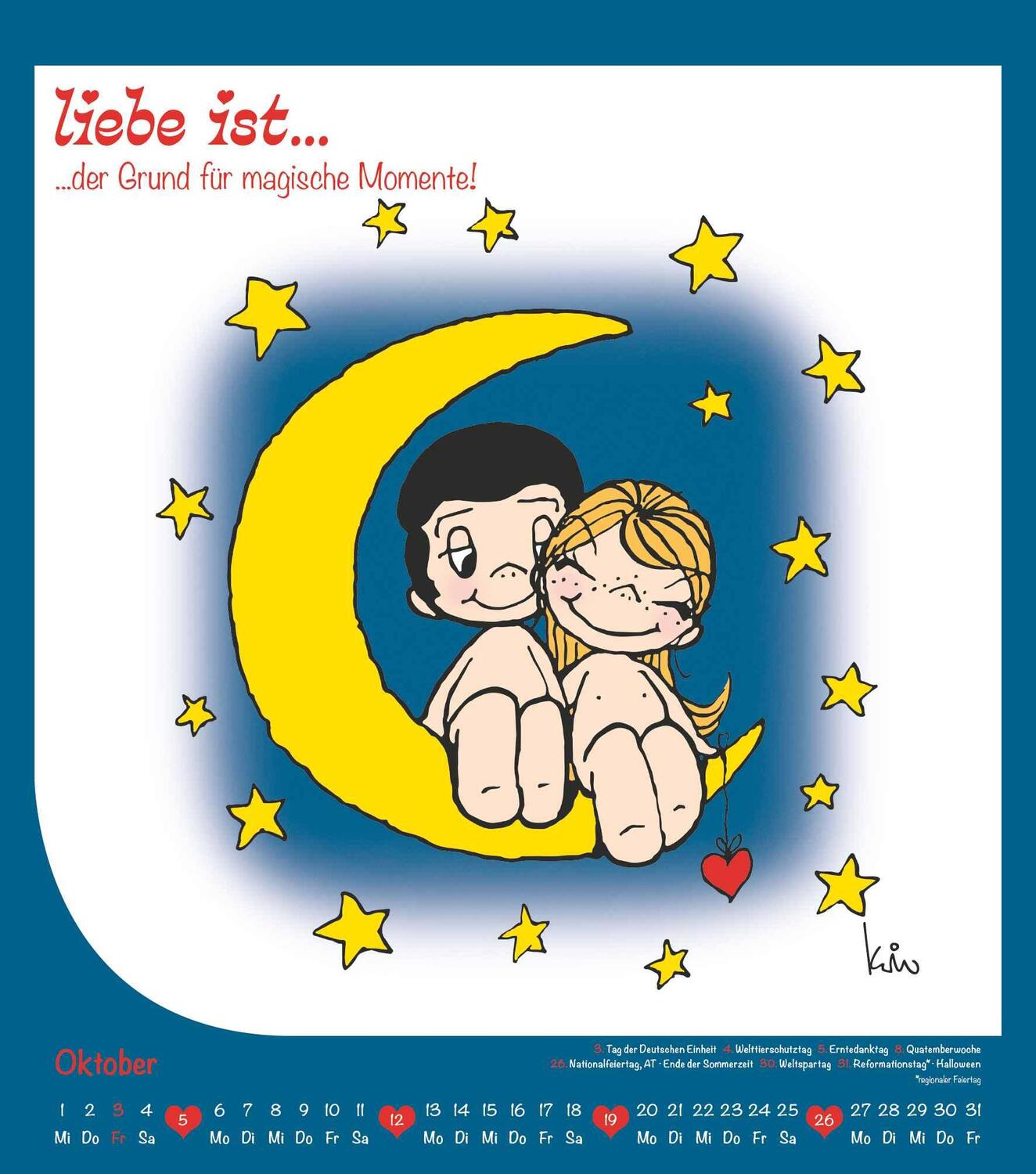 Bild: 4251732340575 | Liebe ist... 2025 - Wand-Kalender - 30x34 - Illustrationen - Paar