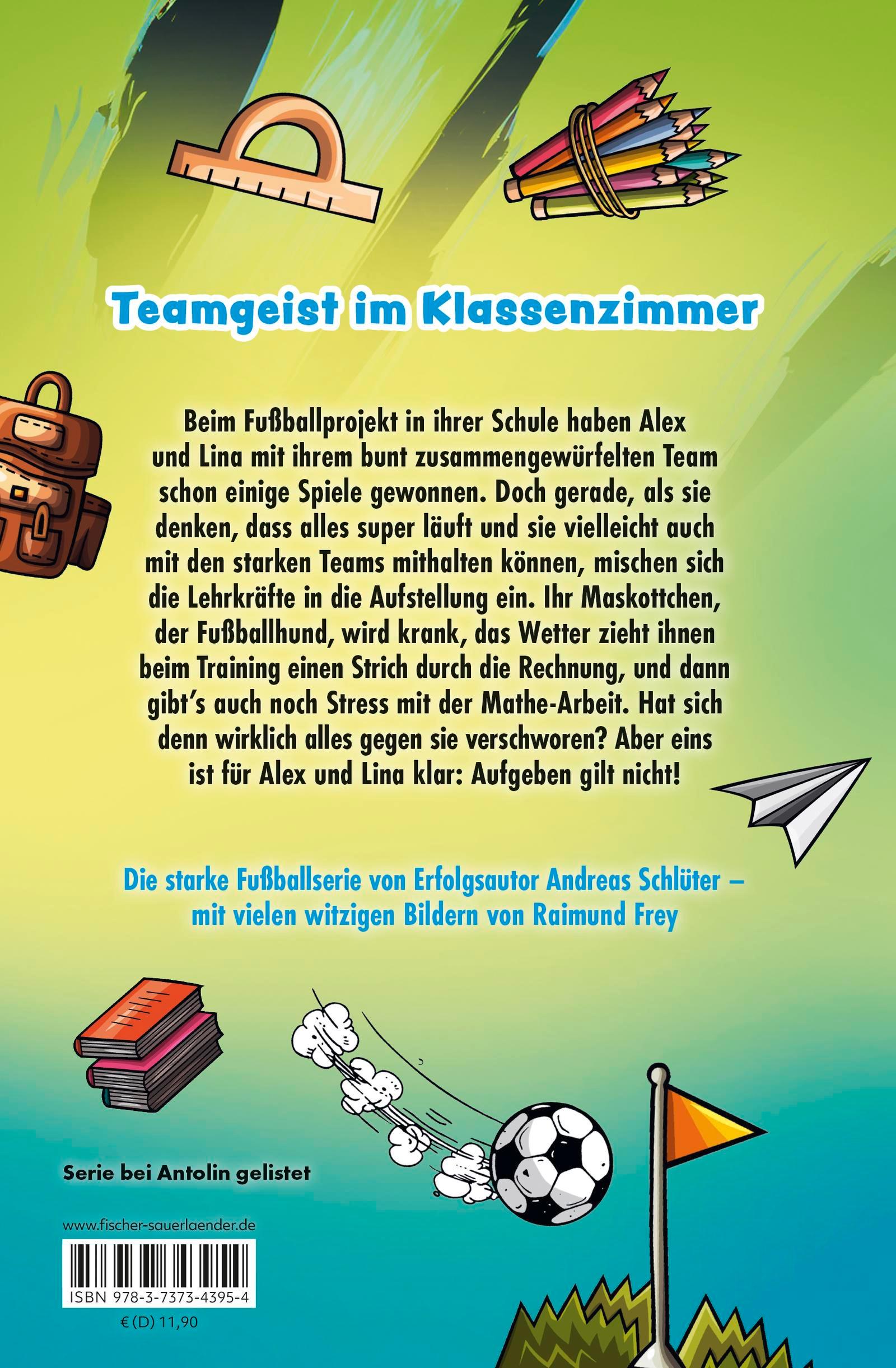 Rückseite: 9783737343954 | Die Pausenkicker - Freistoß im Klassenzimmer | Andreas Schlüter | Buch