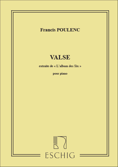 Cover: 9790045004088 | Valse Piano (Extrait De L'Album Des Six ) | Francis Poulenc | Partitur