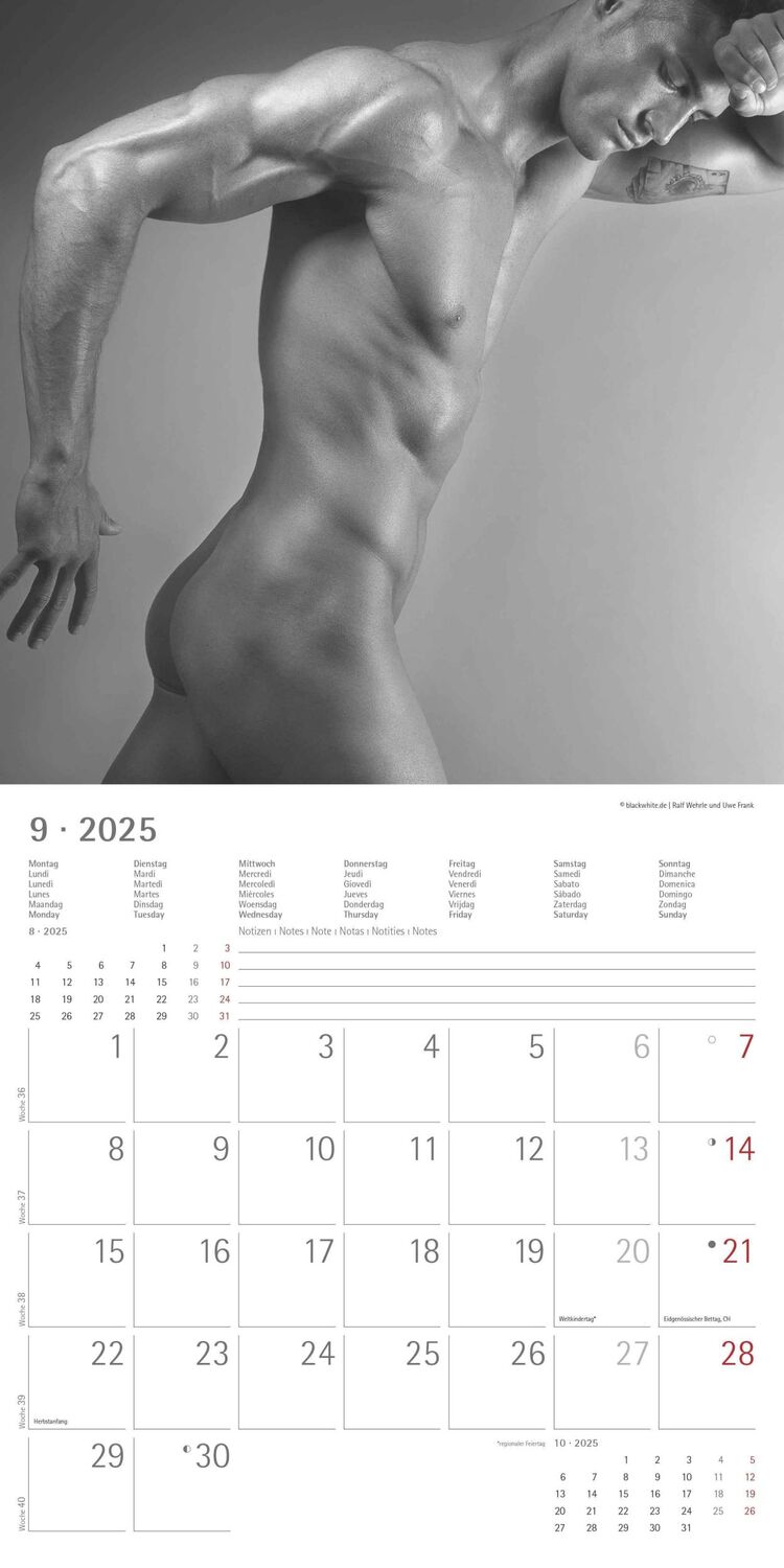 Bild: 4251732343095 | Masculine 2025 - Broschürenkalender 30x30 cm (30x60 geöffnet) -...