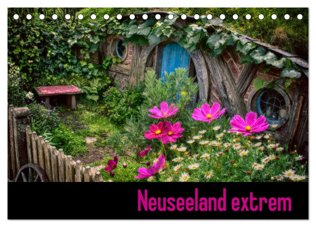 Cover: 9783435658718 | Neuseeland extrem (Tischkalender 2025 DIN A5 quer), CALVENDO...