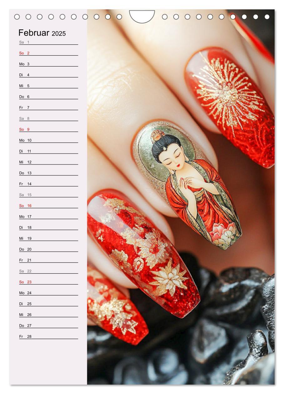 Bild: 9783457205686 | Nageldesign. Außergewöhnliche Fingernägel (Wandkalender 2025 DIN A4...