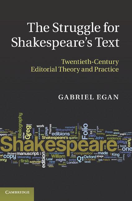 Cover: 9781107613157 | The Struggle for Shakespeare's Text | Gabriel Egan | Taschenbuch