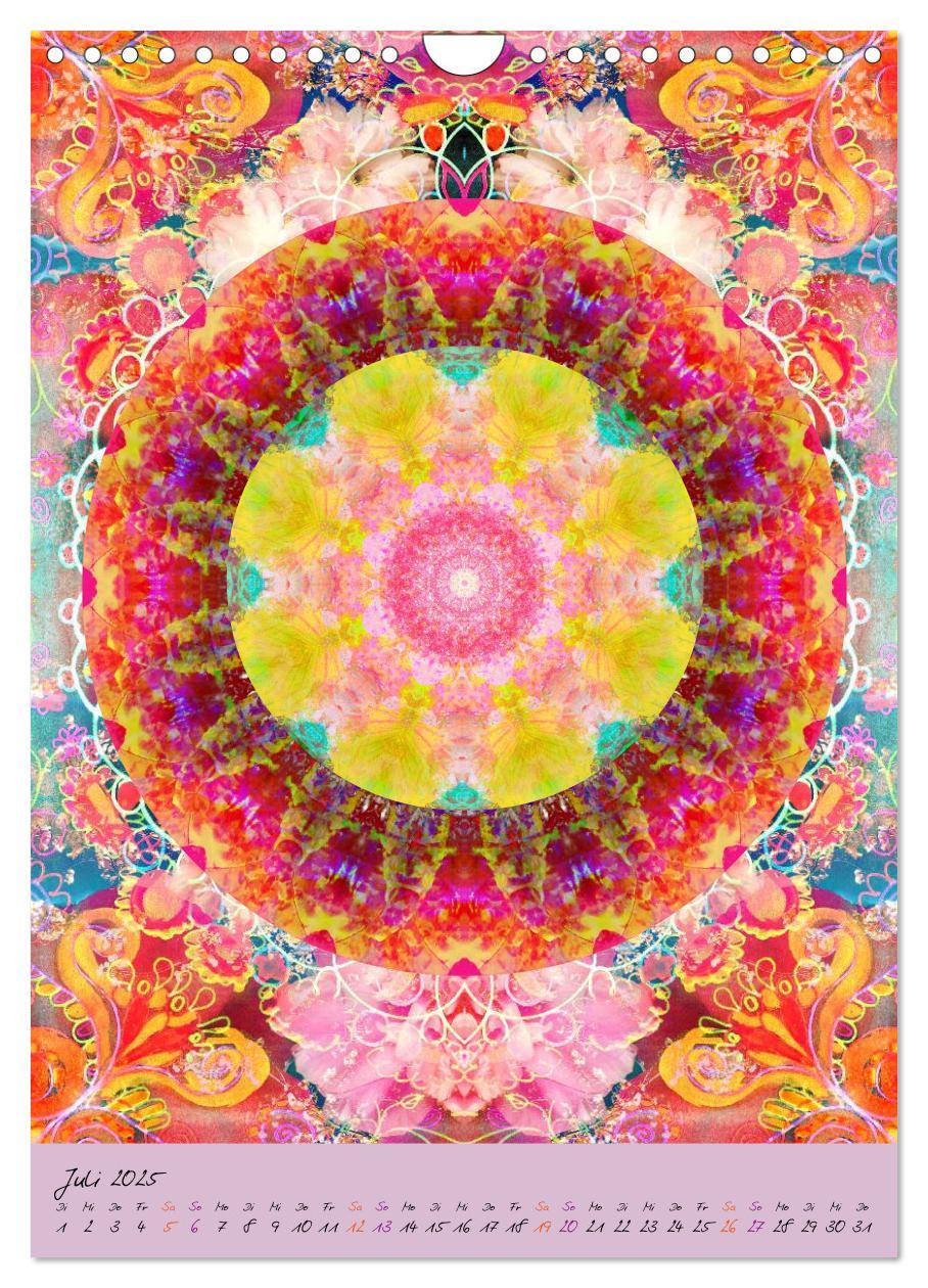 Bild: 9783457044155 | BLUMEN MANDALAS (Wandkalender 2025 DIN A4 hoch), CALVENDO...