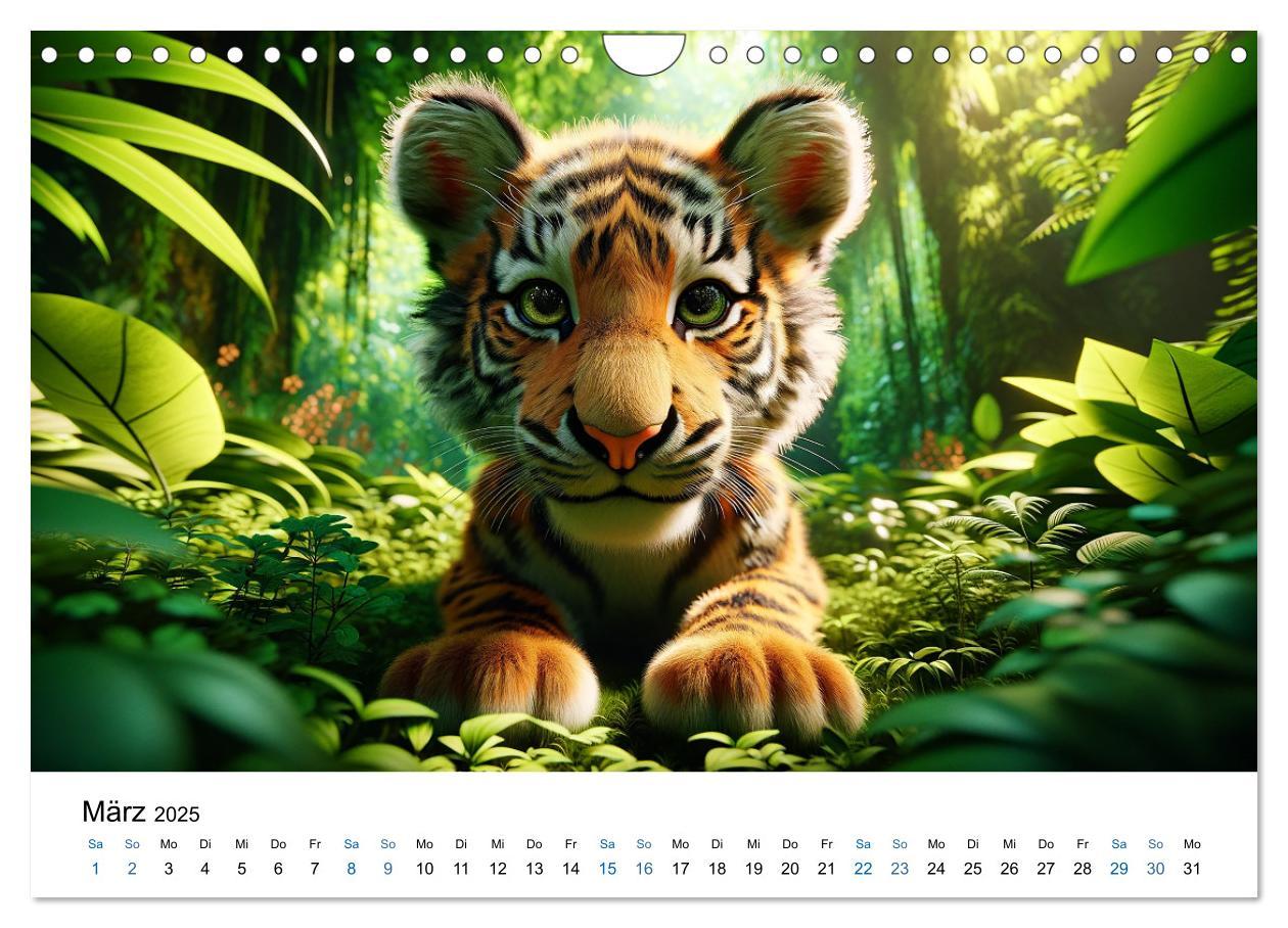 Bild: 9783383766541 | Baby-Tiere (Wandkalender 2025 DIN A4 quer), CALVENDO Monatskalender