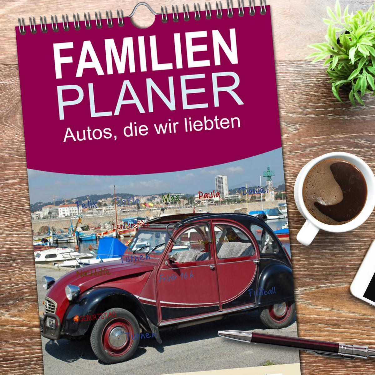 Bild: 9783457098486 | Familienplaner 2025 - Autos, die wir liebten mit 5 Spalten...