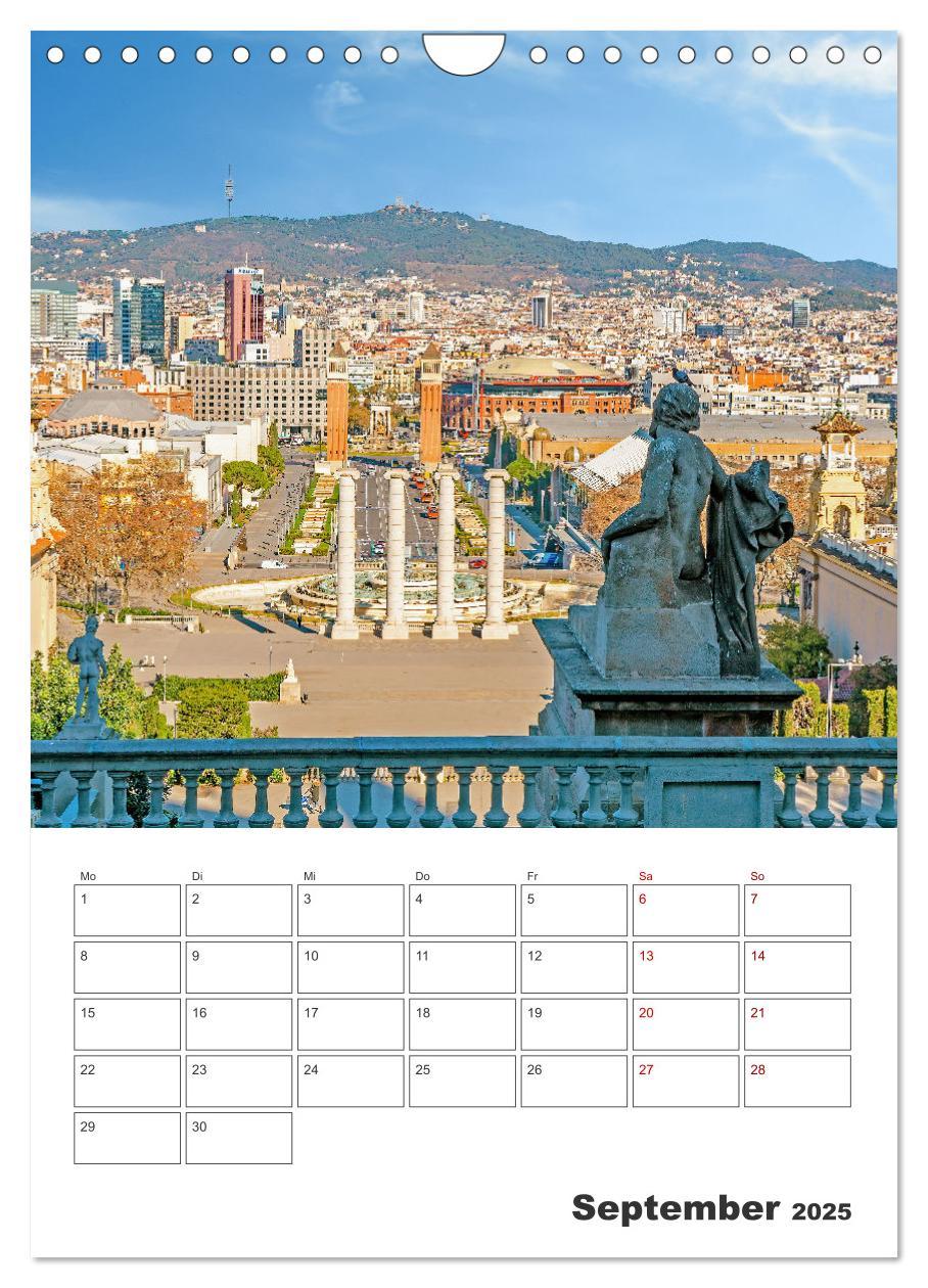 Bild: 9783435899883 | Barcelona - Urlaubsplaner (Wandkalender 2025 DIN A4 hoch), CALVENDO...