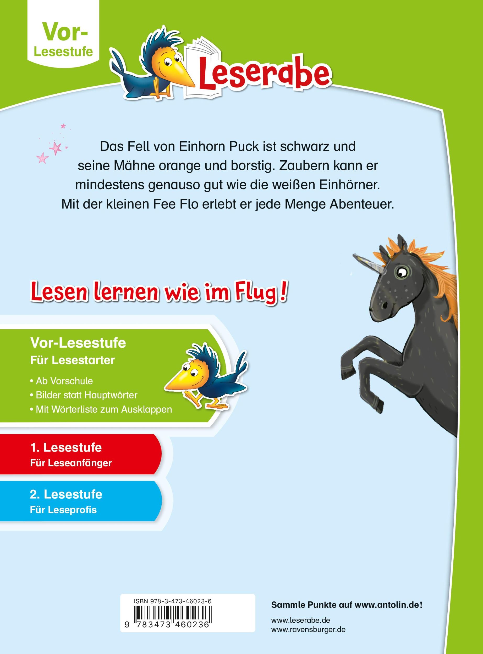 Rückseite: 9783473460236 | Einhorngeschichten - Leserabe ab Vorschule - Erstlesebuch für...