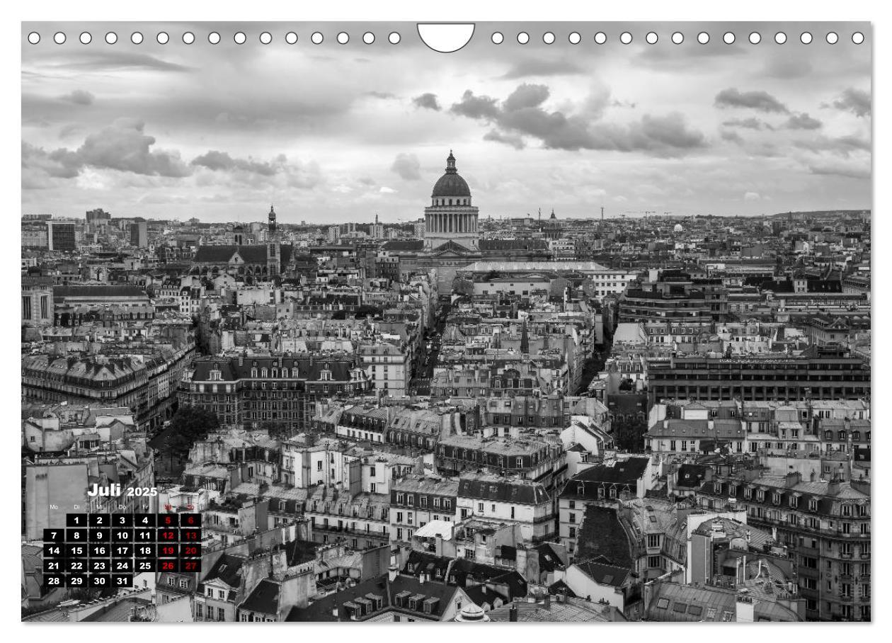 Bild: 9783435367733 | Paris-Impressionen in Schwarz-Weiß (Wandkalender 2025 DIN A4 quer),...