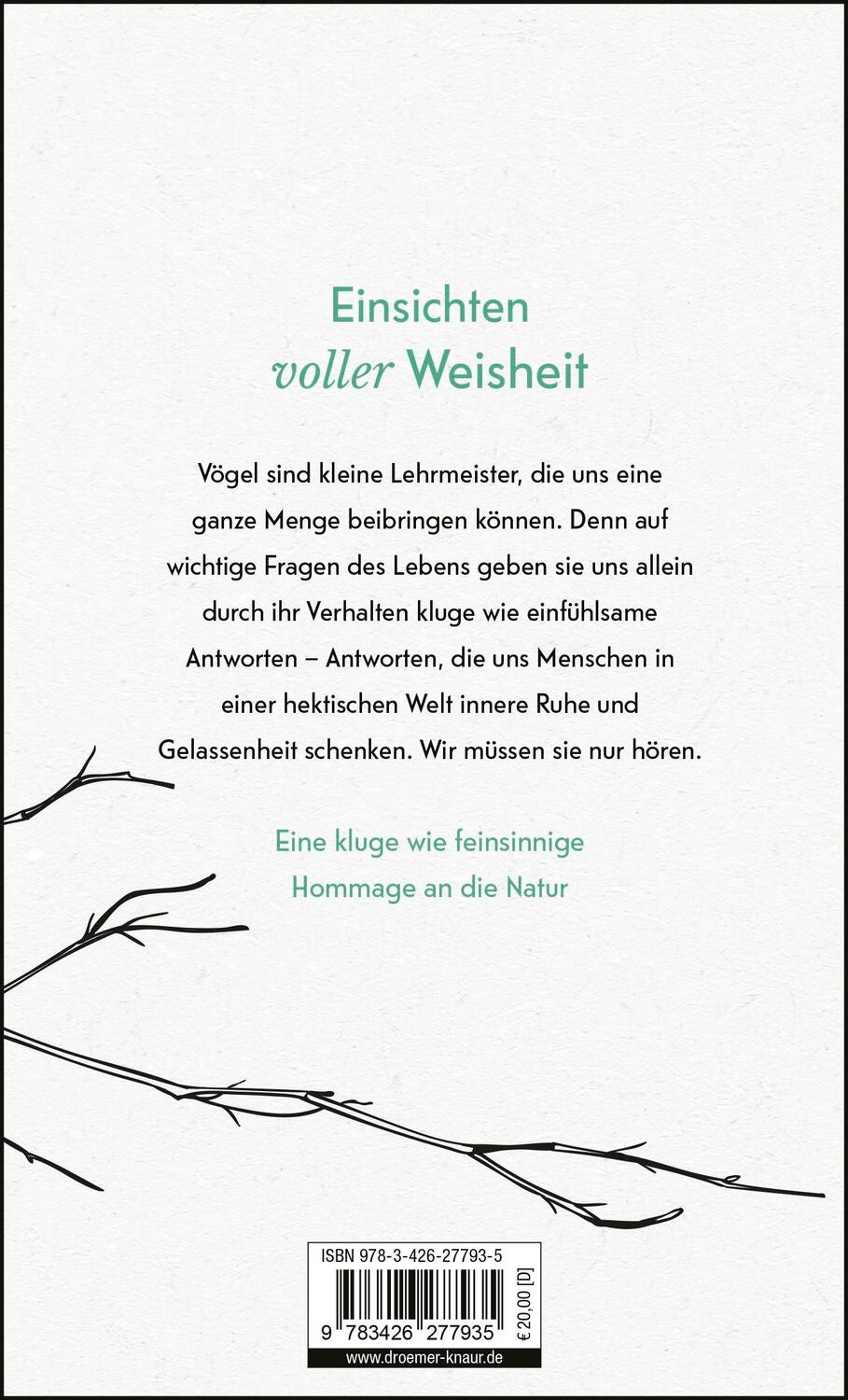 Rückseite: 9783426277935 | Kleine Philosophie der Vögel | Philippe J. Dubois (u. a.) | Buch