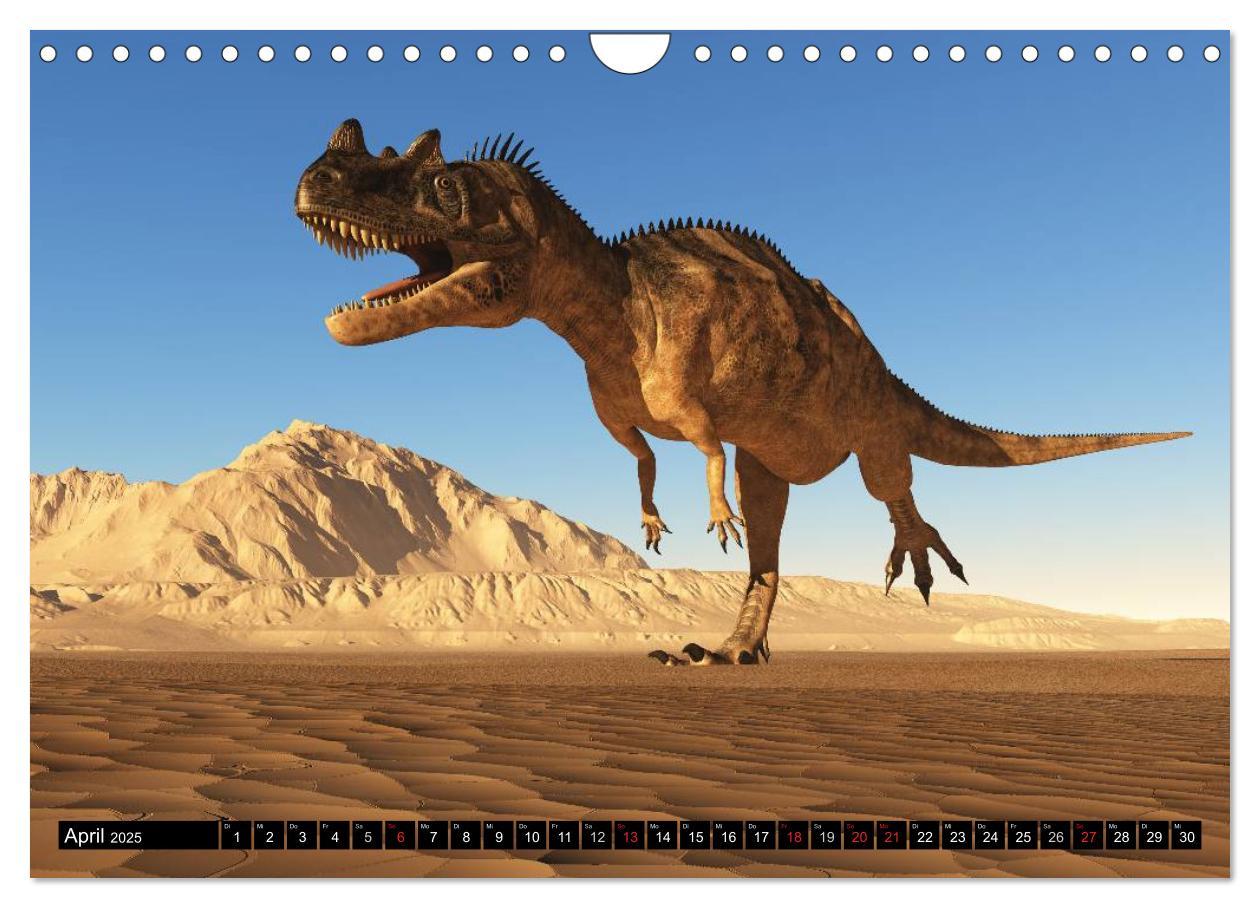 Bild: 9783435568208 | Dinosaurier. Urzeitliche Giganten (Wandkalender 2025 DIN A4 quer),...