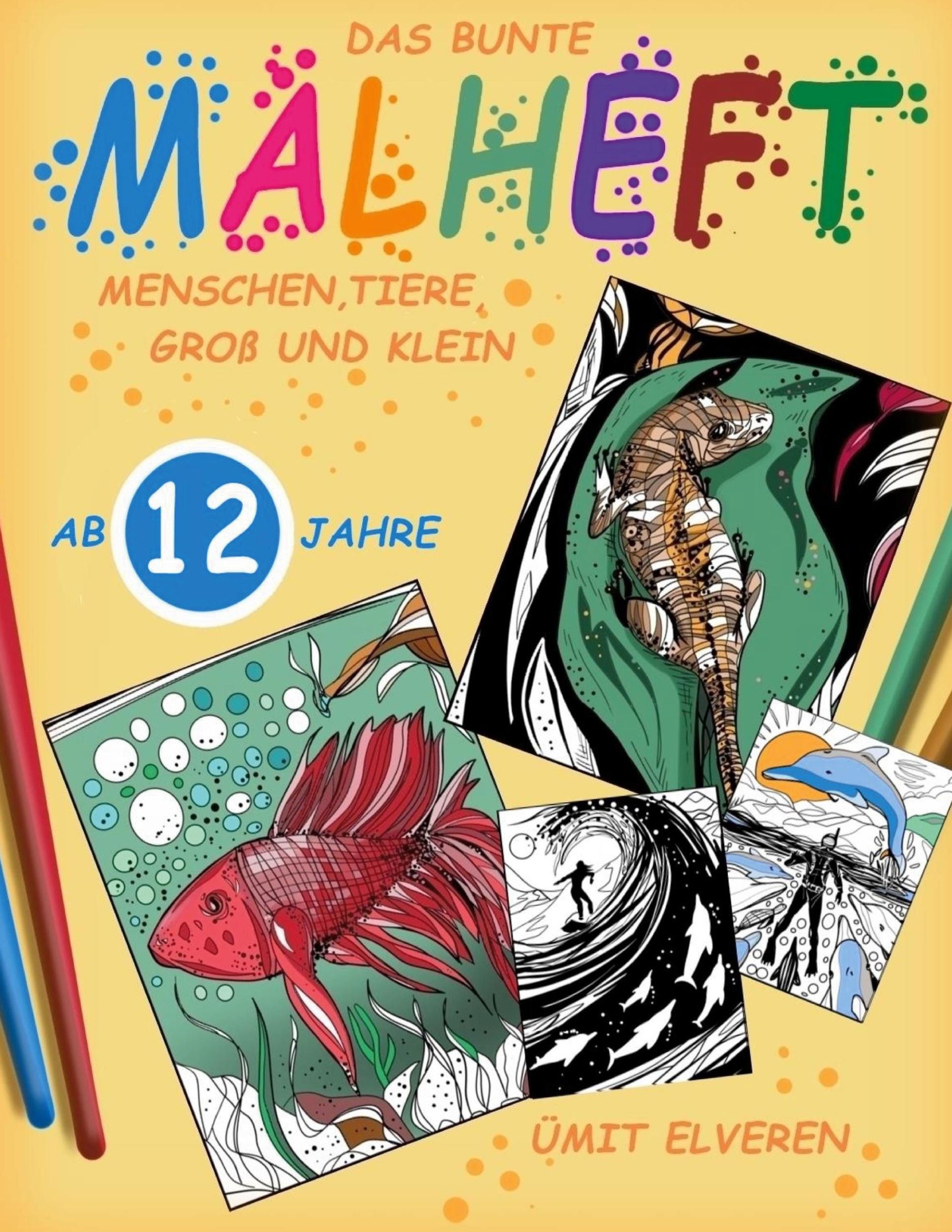 Cover: 9783759758330 | Das bunte Malheft, Menschen, Tiere, groß und klein | ümit comics