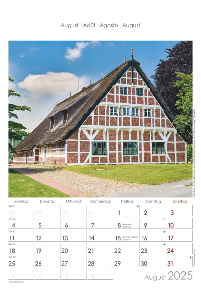 Bild: 4251732341152 | Alpha Edition - Norddeutschland 2025 Bildkalender, 23,7x34cm,...