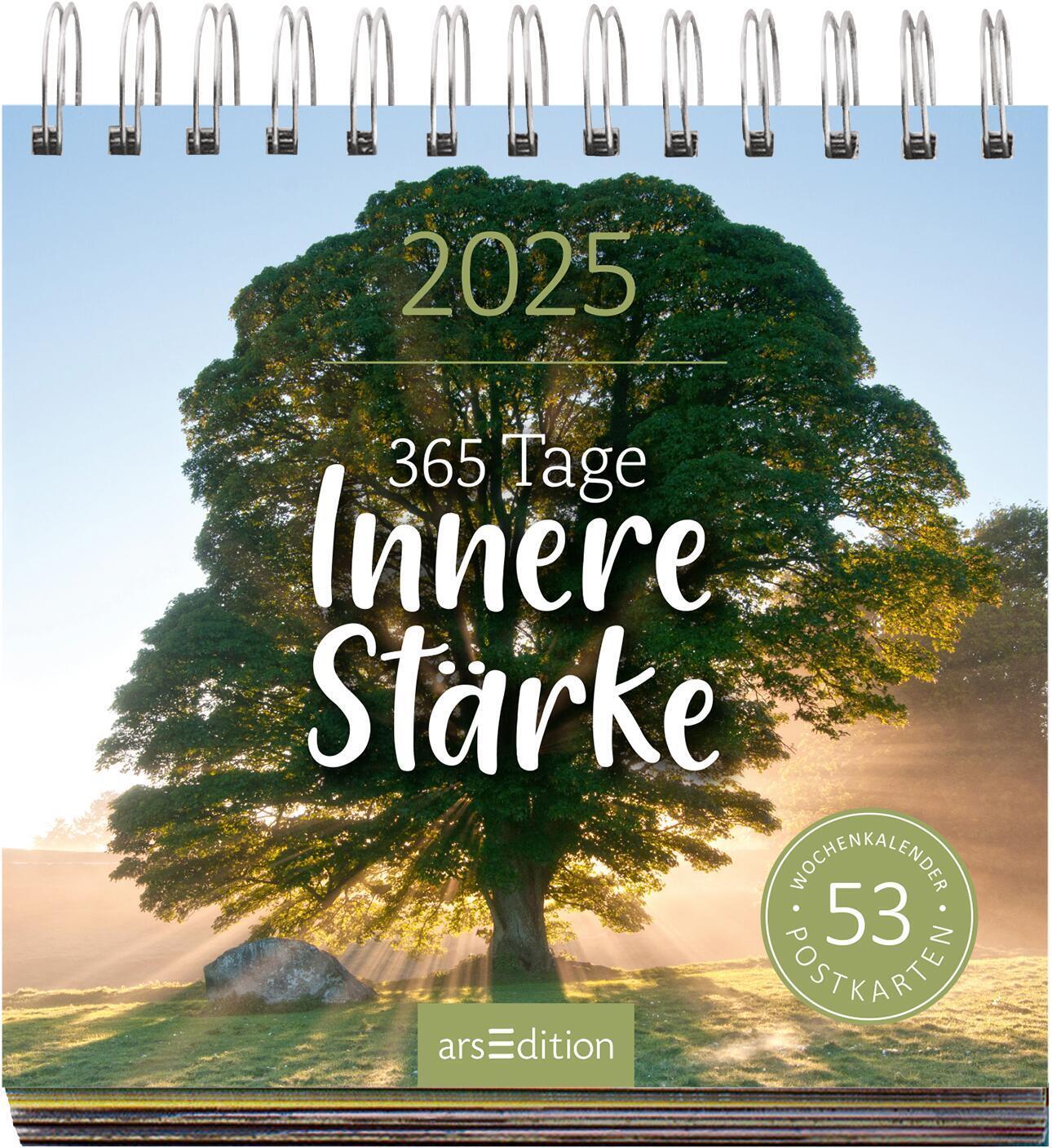 Bild: 4014489132769 | Postkartenkalender 365 Tage Innere Stärke 2025 | Kalender | 108 S.