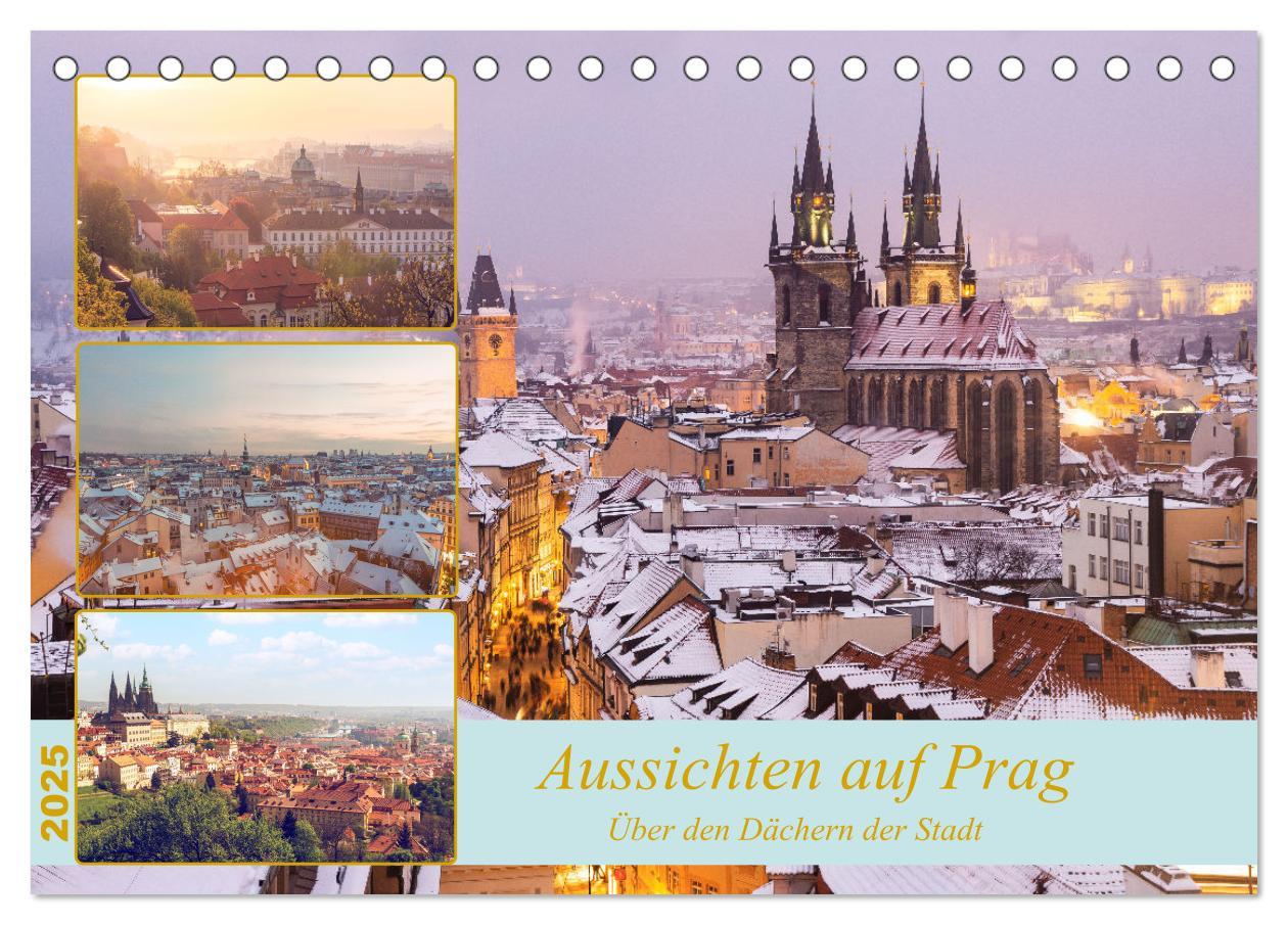 Cover: 9783383915376 | Aussichten auf Prag (Tischkalender 2025 DIN A5 quer), CALVENDO...