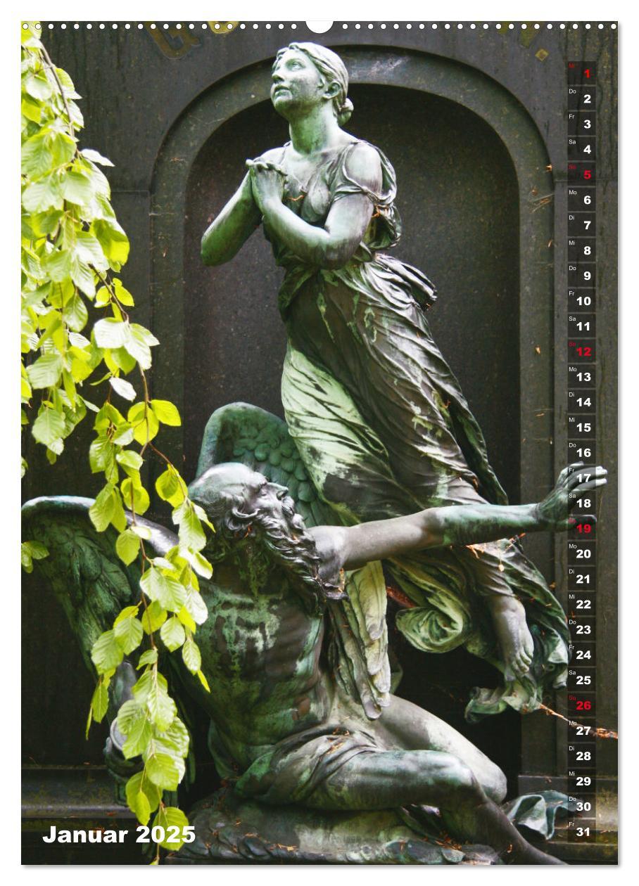 Bild: 9783435946655 | Friedhofsengel in Berlin (Wandkalender 2025 DIN A2 hoch), CALVENDO...