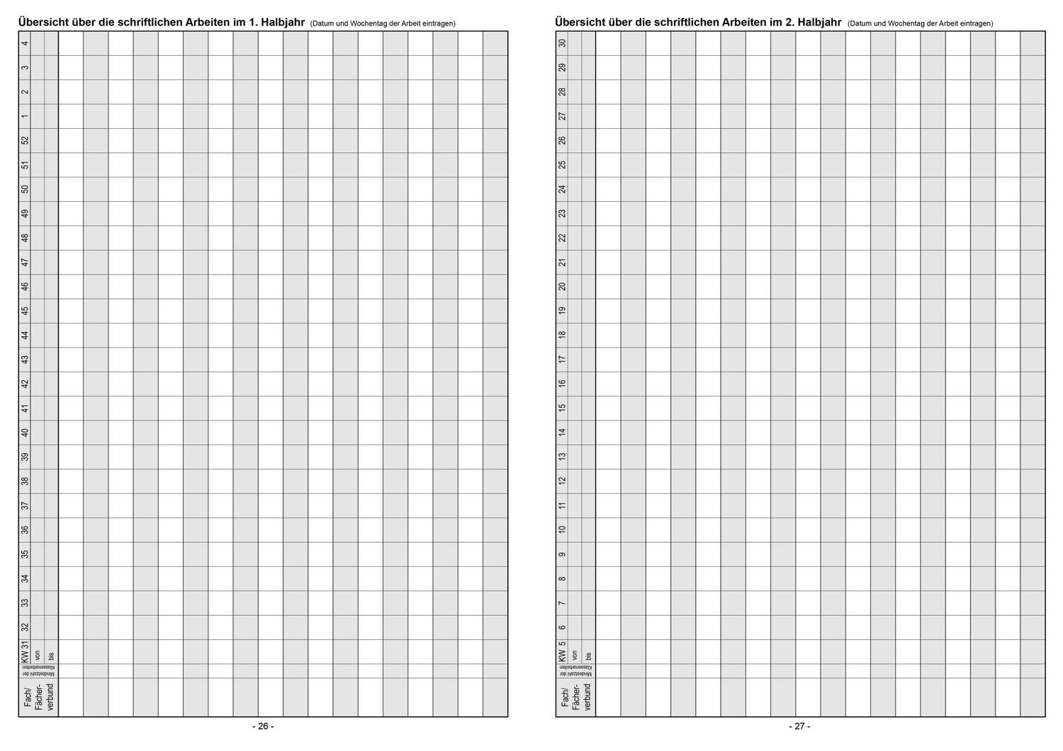 Bild: 4260094452437 | Klassenbuch "Standard", Umschlagfarbe: grün | für alle Schulformen