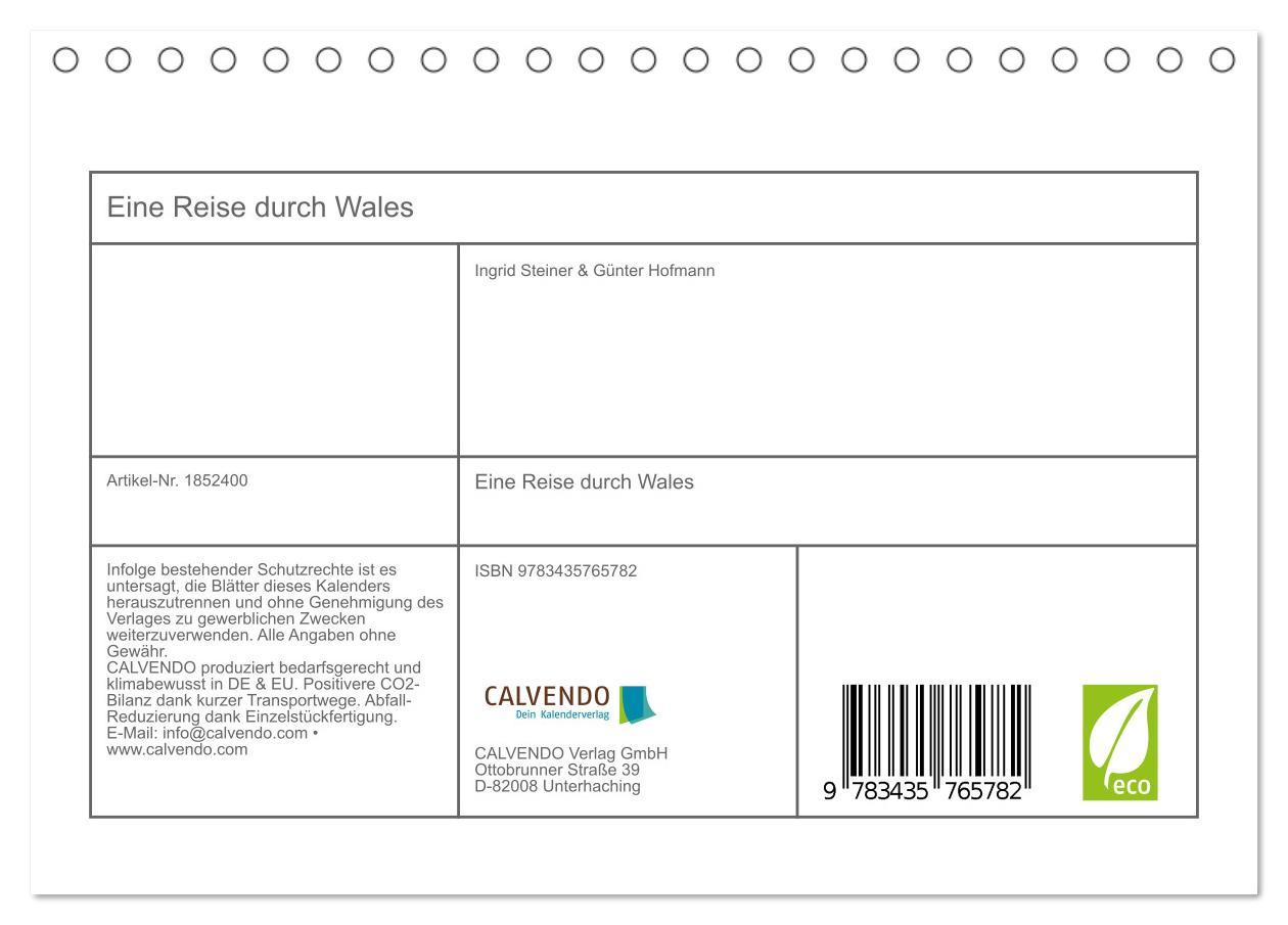 Bild: 9783435765782 | Eine Reise durch Wales (Tischkalender 2025 DIN A5 quer), CALVENDO...