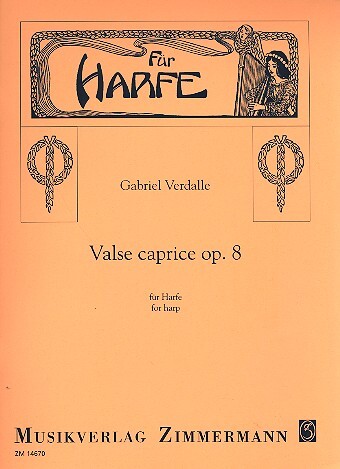 Cover: 9790010146706 | Valse caprice op. 8 | Gabriel Verdalle | Buch | Musikverlag Zimmermann