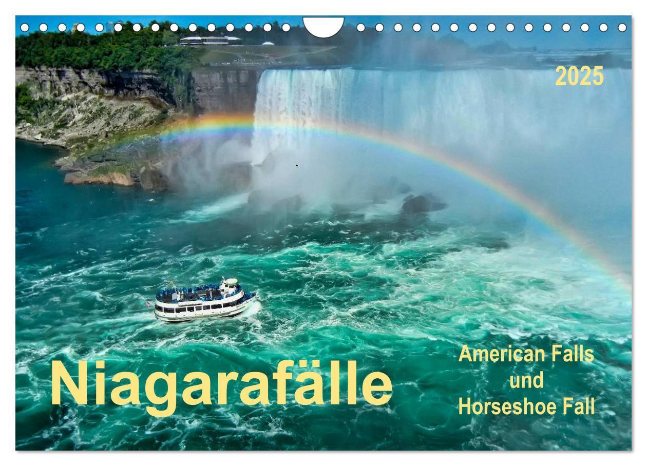 Cover: 9783435568338 | Niagarafälle - American Falls und Horseshoe Fall (Wandkalender 2025...