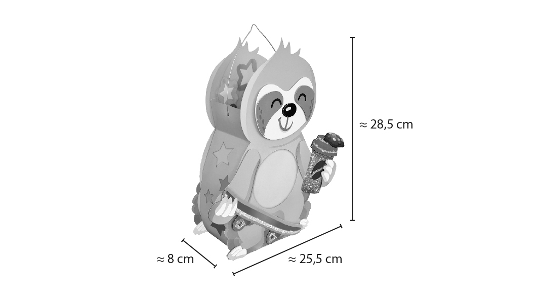 Bild: 4008525249030 | Laternen-Bastelset "Faultier" | Stück | eingeschweißt | Deutsch | 2022