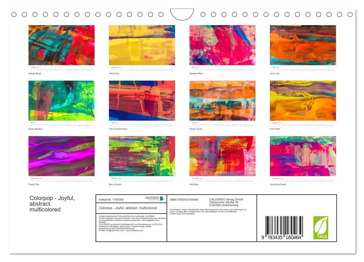 Bild: 9783435160464 | Colorpop - Joyful, abstract. multicolored (Wandkalender 2025 DIN A4...