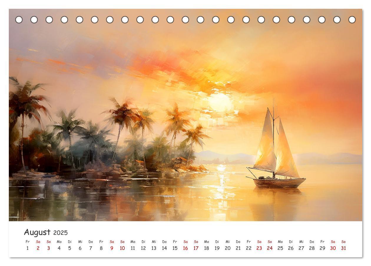 Bild: 9783457143513 | Karibisches Flair (Tischkalender 2025 DIN A5 quer), CALVENDO...