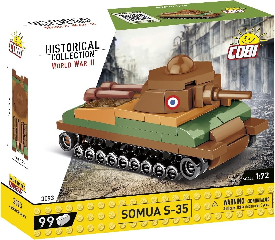 Cover: 5902251030933 | COBI Historical Collection 3093 - Somua S-35 Panzer, WWII, 1:72...