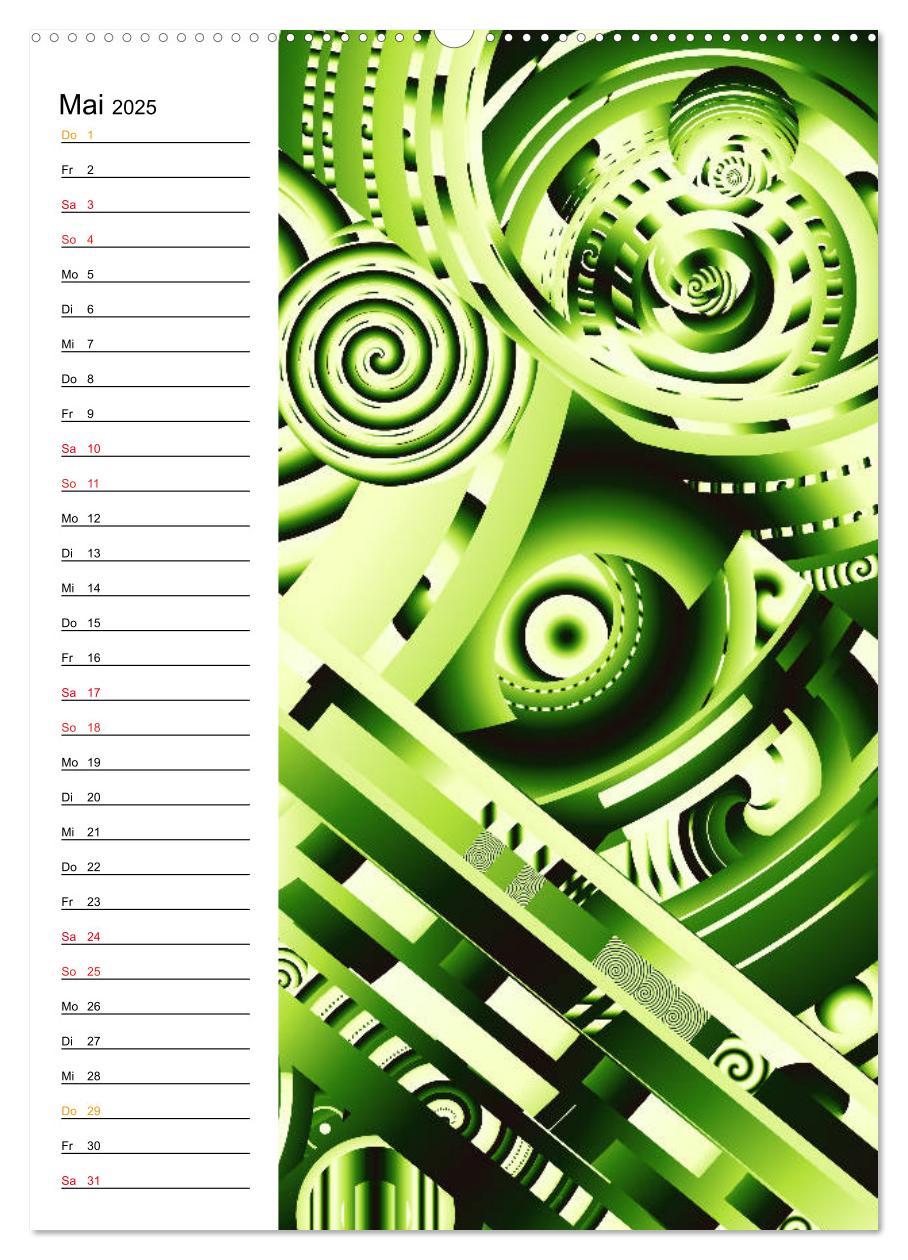 Bild: 9783435935680 | Geometrische Raumeindrücke Planer (Wandkalender 2025 DIN A2 hoch),...